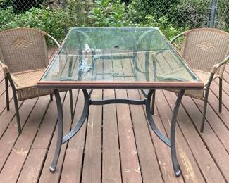 Patio Table  Two Chairs
