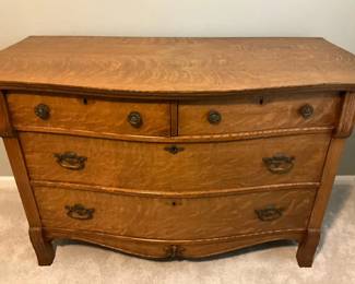 Antique Serpentine Dresser