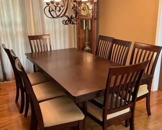 Dark Brown Dining Table With Chairs