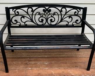 Metal Patio Bench
