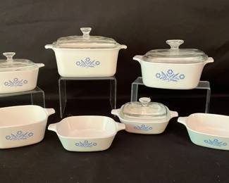 Blue Cornflower Corningware Dishes