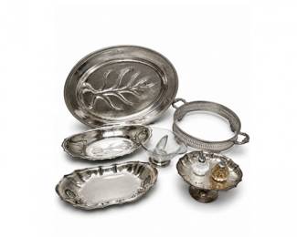 67 VintageSilverplateServingTrayDcorCollectionMixedLot