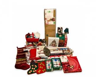 51 HugeVintageChristmasDecorLotOrnamentsTreeHolidayMixedBundle