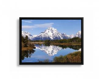 60 FramedGrandTetonMountainLandscapeWallArtPrint