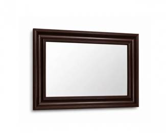 31 LargeDarkWoodFramedWallMirrorRectangularModern