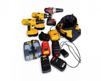 78 CordlessDrillBatteryChargerToolLotDeWaltBlackDecker