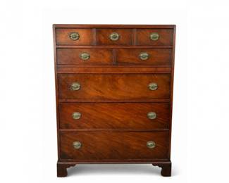 5 BeautifulAntiqueGeorgianMahoganyChestDresser6Drawer