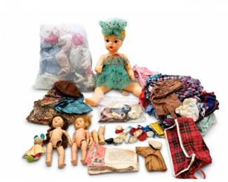 73 LargeVintageGinnyVogueDollClothingAccessoryDollLot