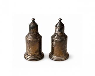 39 VintageSterlingSilverWeightedSaltPepperShakers
