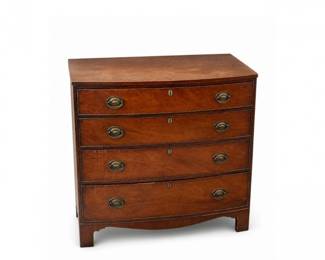 45 AntiqueGeorgianStyleMahoganySerpentineChestofDrawers5Drawer