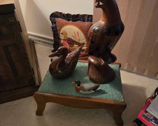 Wooden Eagle and wood duck 