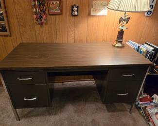 Desk 54L x 24W  with 5 drawers 