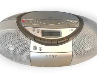 Sony CFDS350 Boombox w CD Player, Cassette,  Radio