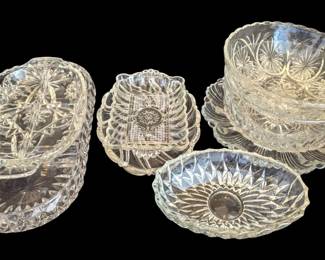 Cut Crystal Glass Plates, Bowls, Dishes  More