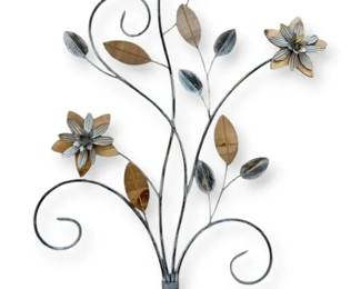 Metal Floral Wall Hanging