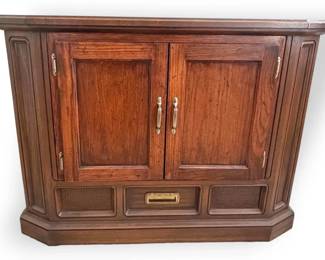 Wooden Record Cabinet