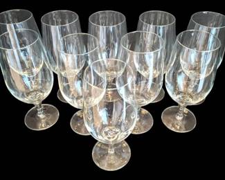 10 Clear Wine Glasses