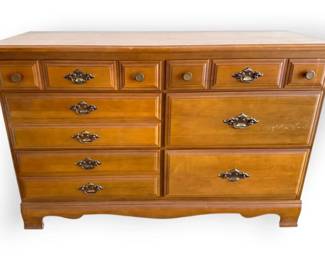 Maple Colored Wooden Dresser
