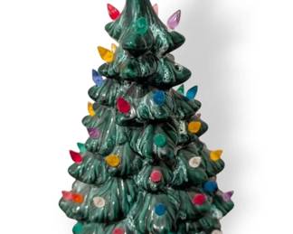 Vintage 12 Holland Mold Ceramic Christmas Tree