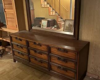Vintage Dresser With Mirror