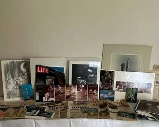 Vintage NASA Apollo 13 Space Prints, Newspaper Clippings  More