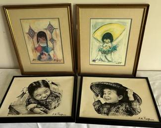 Ted DeGrazia  C.H. Tang Art Prints On Canvas