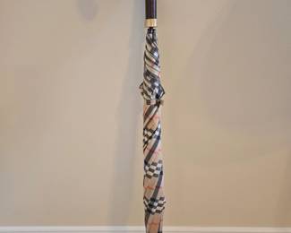 Vintage Burberrys J Handle Umbrella