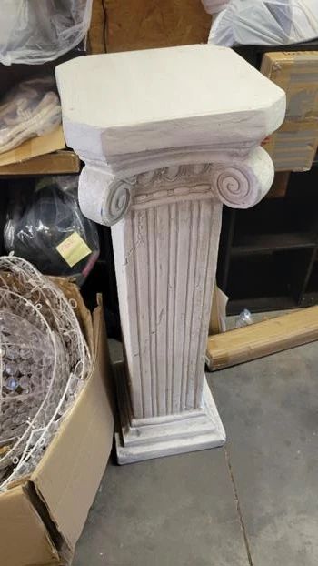 38" Tall Roman Column with Base Roman Pillar Greek Column