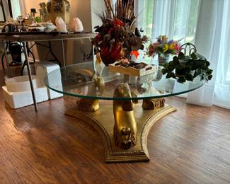 Classic Round glass top table 