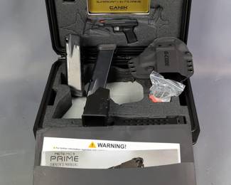 Canik Mete MC9 Prime 9x19 Pistol SN# 25ZA23759, 4 Total Mags, Belt Holster, Speed Loader, Paperwork, In Hard Case 