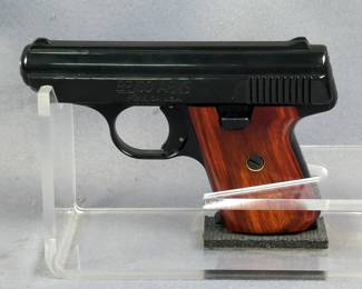 Bryco Arms Jennings J-22 .22 LR Pistol SN# 145860, 2 Total Mags, Walnut Grips, In Original Box