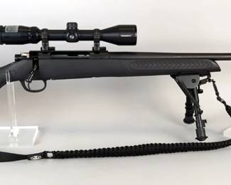 Smith & Wesson T/C Compass .300 Win Mag Bolt Action Rifle SN# THJ7516, Bushnell Trophy 3-9x40 Scope, Bipod, Buttstock Cartridge Holder With Cheek Rest, Nylon Sling