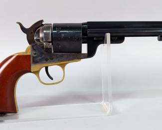 A. Uberti/ Stoeger Richards-Mason Navy .38 Colt 6-Shot Revolver SN# X11364, 1872 Patent. Cylinder Marked Engraved By Crimsby