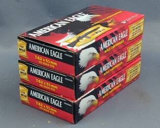American Eagle 7.62x51mm Ammo, Approx 60 Rounds, Local Pickup Only