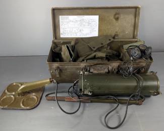 U.S. Army Corp of Engineers Mine (B) Detecting Set, Belova Watch Company, AP And AT Mines, In Original Military Crate, 9" x 27" x 13" 