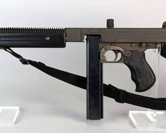 Auto Ordnance Thompson 1927A1 Carbine .45 Auto Rifle SN# KB1246, Flip-Up Sight, 4 Total Mags, Nylon Sling, In Box 