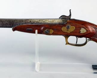 Perger In Gritz Black Powder Pistol SN# Not Found, Octagonal Barrel, Brass Accents