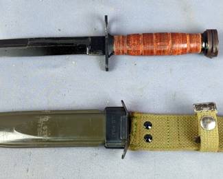 Bayonet Marked "U.S. M8A1" #11-409, With 6.5" Blade And Scabbard