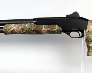 un City Machinery PRC Stevens 320 12 ga Pump Action Shotgun SN# 217079U, For 2-3/4" And 3" Shells, Fiber Optic Front Sight, Rear Ghost Ring Sight, 18.5" Bbl, Paperwork, In Original Box