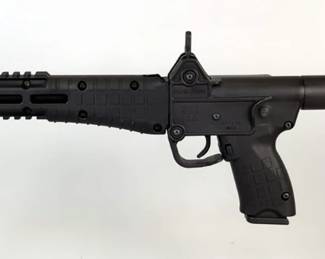 Kel-Tec Sub-2000 .40 S&W Rifle SN# FLA08, 2 Total Glock Mags, Rear Peep Sight, Paperwork, In Camo Pouch