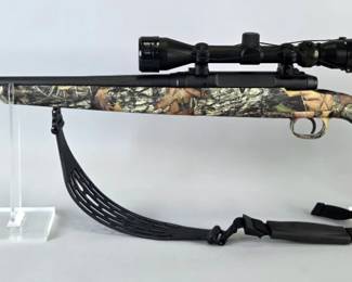 Savage Axis .308 Win Bolt Action Rifle SN# K255579, Bushnell 3x-9x, 40 Scope, Rubber/Nylon Sling, In Original Box 