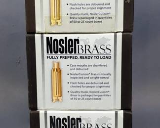 Nosler Brass 22 Nosler Brass Casings, Approx 300