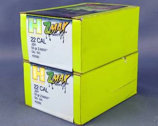 Hornady ZMax 22 Cal 50gr Bullets, Approx 1000