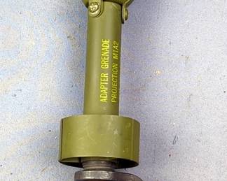 M1A2 Grenade Projection Adapter 1945 MOD 3-69, With Inert MKII Pineapple Grenade