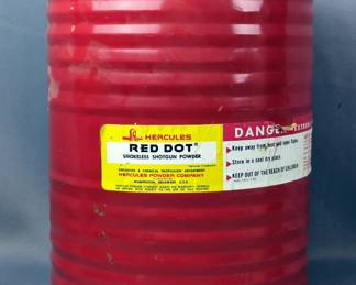  Reloading Powder Cans, IMR 700-X, Winchester 571, And Hercules Red Dot, Small Amounts Of Powder Left, Local Pickup Only 