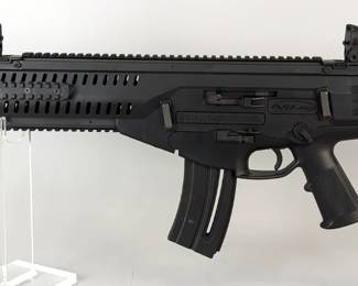 Beretta USA ARX 160 Carbine .22 LR HV Rifle SN# PB032288, Flip Up Peep Sights, Adjustable Folding Stock, In Original Box