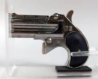 Cobra CB38 .38 Spl Over/Under Derringer Pistol SN# CT099981, In Leather Holster