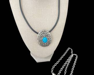 Chicos necklace & 14k necklace & mixed metal pendant