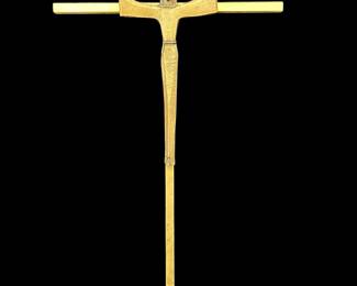 Gold tone cross