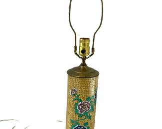 Kutani style ceramic lamp